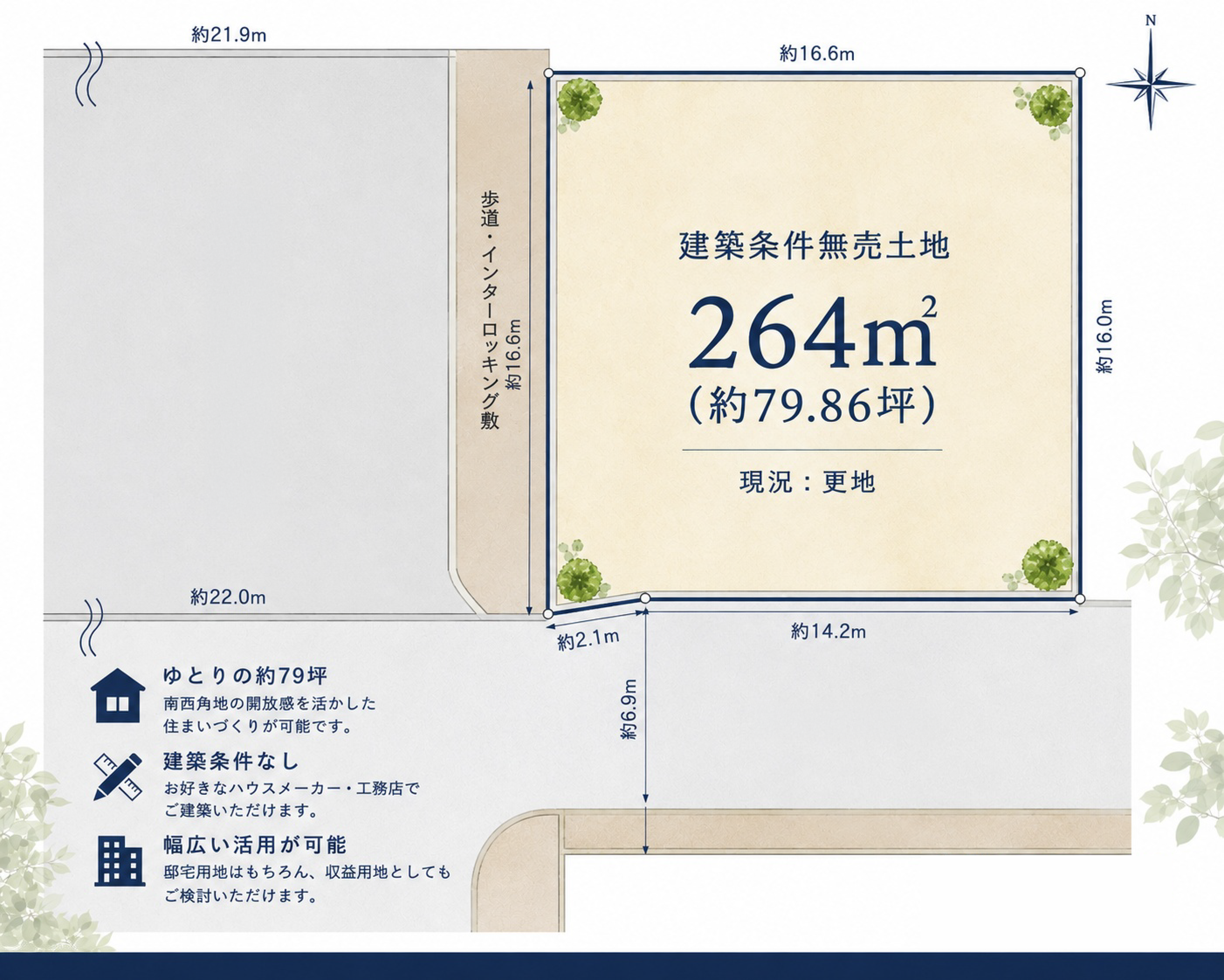 長岡京市今里庄ノ渕 区画図