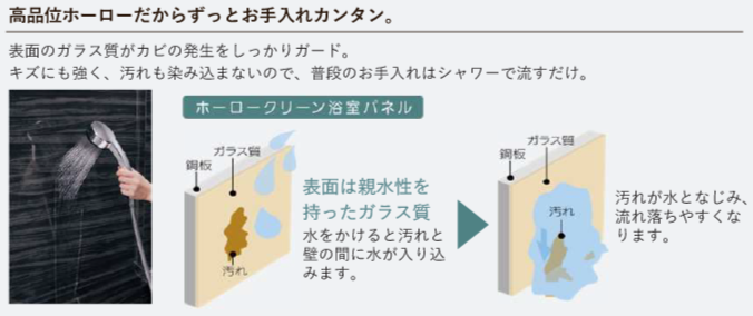 高品位ホーローだからずっとお手入れカンタン。